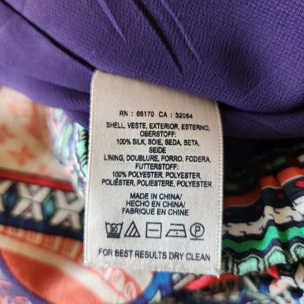 Maeve Anthropologie Geoda silk skirt Sz 2 - Picture 9 of 9